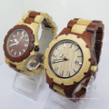 Montre en bois naturelle de montre-bracelet en bois de mode de montre d&#39;OEM pur